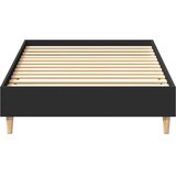  Okvir kreveta bez madraca crni 75x190 cm izrađeno drvo | shoptok.hr