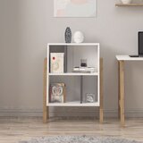 Hanah home polica za knjige Venaro Small, 60 cm, bela / orah | Eponuda.com