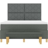  Krevet s opruga kutije Tamno siva 200 x 160 cm tkanina | shoptok.hr