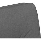 vidaXL jedilni stoli s kolesi 2 pcs temno siva 57 x 67 x 95 cm blago | Shoptok.si