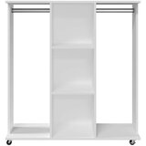  Ormar s kotačima bijeli 102 x 38 x 110 cm od konstruiranog drva | shoptok.hr