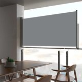 vidaXL Uvlačiva bočna tenda za terasu 80 x 300 cm siva Cijene