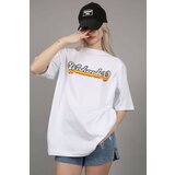Madmext T-Shirt - White - Oversize Cene