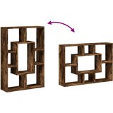 vidaXL Knjižna omara dimljeni hrast 63x20x90 cm inženirski les | Shoptok.si
