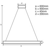  brilagi - led prigušiva lampa na sajli circle LED/42W/230V 3000-6500K + daljinski upravljač | Eponuda.com
