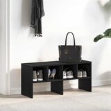  Stalak za cipele koji se može složiti crni hrast 89,5x30x40 cm | shoptok.hr