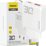 Dudao STENSKI POLNILEC GAN 30W USB-A USB-C ZA TELEFONE IN TABLICE BEL, (21974744) Cene