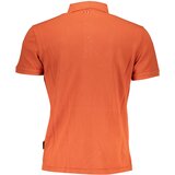Napapijri MEN&#39;S ORANGE SHORT SLEEVED POLO SHIRT | Shoptok.si