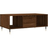 Maison Chic Klubska mizica - kavna mizica - Nizka mizica rjav hrast 90x50x36,5 cm inženirski les, (21753496) Cene