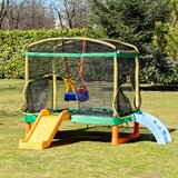  Trampolin Playground 200 cm Green s toboganom, ljestvama i ljuljačkom | shoptok.hr