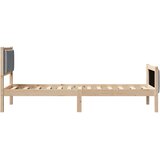  Krevetna konstrukcija Svijetlo siva 75 x 190 cm tkanina | shoptok.hr