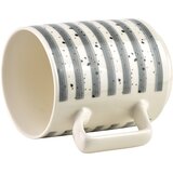 Mondex Skodelica porcelan Affekdesign Mojra 8x11x10 sivi trakovi 1pc, (5000300852) | Shoptok.si