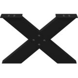  Noge za klub stolić u obliku slova X, 2 kom, crne, 50 x (30-31) cm, čelik | Eponuda.com