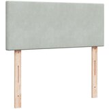 vidaXL Box spring postelja z vzmetnico svetlo siva 120x190 cm žamet, (21304390) | Shoptok.si