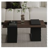 Hanah home Sto za dnevnu sobu Matris Walnut Anthracite | Eponuda.com