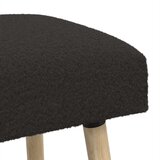  Klupa Jednobojno Crna 60 x 40 x 45 cm Bouclé | shoptok.hr