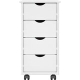  Mobilni ormar Bijelo 34 x 39 x 65,5 cm Čvrsto borovo drvo | Eponuda.ba