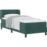 Box Spring Krevet s Dušekom Tamno Zelena 80x200 cm Baršun | shoptok.hr