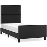  Okvir za krevet s uzglavljem crni 100x200 cm od umjetne kože | shoptok.hr