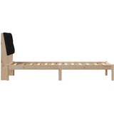  Krevetni okvir s tapiciranim uzglavljem Smeđa 75 x 190 cm | shoptok.hr
