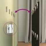  Uzglavlje za krevet crno 120x1,5x80 cm od konstruiranog drva | shoptok.hr