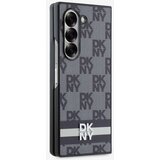 Dkny PU Leather Checkered Pattern and Stripe Samsung Galaxy Z Fold 6 Black Ovitek za telefon Vijolična | Shoptok.si