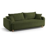 Micadoni Zelena raztegljiva sedežna garnitura s prostorom za shranjevanje 231 cm Elen – | Shoptok.si