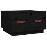 The Living Store Stolić za kavu crni 60 x 53 x 35 cm od masivne borovine | shoptok.hr