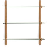 Kave Home Stakleni modularni sustav polica u prirodnoj boji 90x98x30,5 cm Sitra – | shoptok.hr