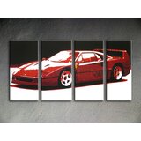  Ručno slikane slike na platnu pop art ferrari F40 (umetnicke) | ePonuda.com
