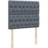  Krevet box spring s madracem tamnosivi 120 x 190 cm baršun | shoptok.hr