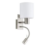 Eglo Pasteri zidna/2, e27, led 3,5w, nikl-mat/bijela Cijene