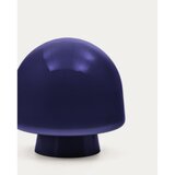 Kave Home Temno modra namizna svetilka s steklenim senčilom (višina 20 cm) Reig – | Shoptok.si