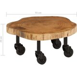  Stolić za kavu od masivnog drva bagrema 60 x 55 x 25 cm | shoptok.hr
