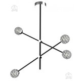 Candellux luster/visilica-paksos viseća lampa 4XMAX 5W G9 led crna Cene