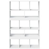 vidaXL Pregrada za prostor bela 100x33x156,5 cm inženirski les | Shoptok.si