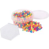 Playbox 5 mm MIDI glačane neonske perle s 1000 komada šesterokutnom podlogom | shoptok.hr