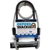 Oxford ključavnica Shackle12 Duo, U-ključavnica in 1,2 m jeklenice | Shoptok.si