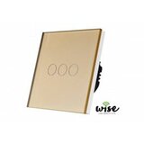 Wise wifi prekidač SLW, stakleni panel - 3 tastera krem P0022 Cene