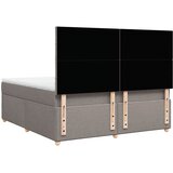  Krevet s oprugama i madracem smeđesivi 180x200 cm tkanina | shoptok.hr