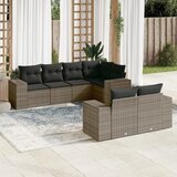  7-dijelni set vrtnih sofa sivi od poliratana | shoptok.hr