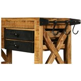 Interia Home & Living Vitrina za vino od masivnog manga u prirodnoj boji broj boca 5 kom, 100x92x30 cm Ravi – | shoptok.hr