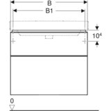 Geberit Ormarić Smyle Square 118,4x61,7x47 500.355.00.1
