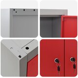  Set ormara za alate 3 kom. Crvena Čelik s prahom premazan | shoptok.hr