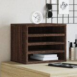 vidaXL Organizator za pisalno mizo rjavi hrast 36x26x29,5 cm inž. les | Shoptok.si