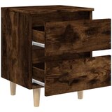  Noćni ormarići s nogama 2 kom boja dimljenog hrasta 40x35x50 cm | shoptok.hr