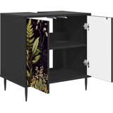  Kupaonski ormar RHENEN Crni hrast 60 x 40 x 61 cm | shoptok.hr