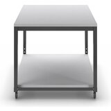 eurokraft basic transportni voziček z 2 policama, z nastavitvijo višine, za sistem delovnih miz wt, dxš 1000 x 700 mm | Shoptok.si