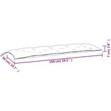 vidaXL Blazina za vrtno klop svetlo modra 150x50x7 cm oxford tkanina | Shoptok.si