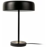 Leitmotiv Crna stolna lampa s metalnim sjenilom (visina 40 cm) Gold Disc –